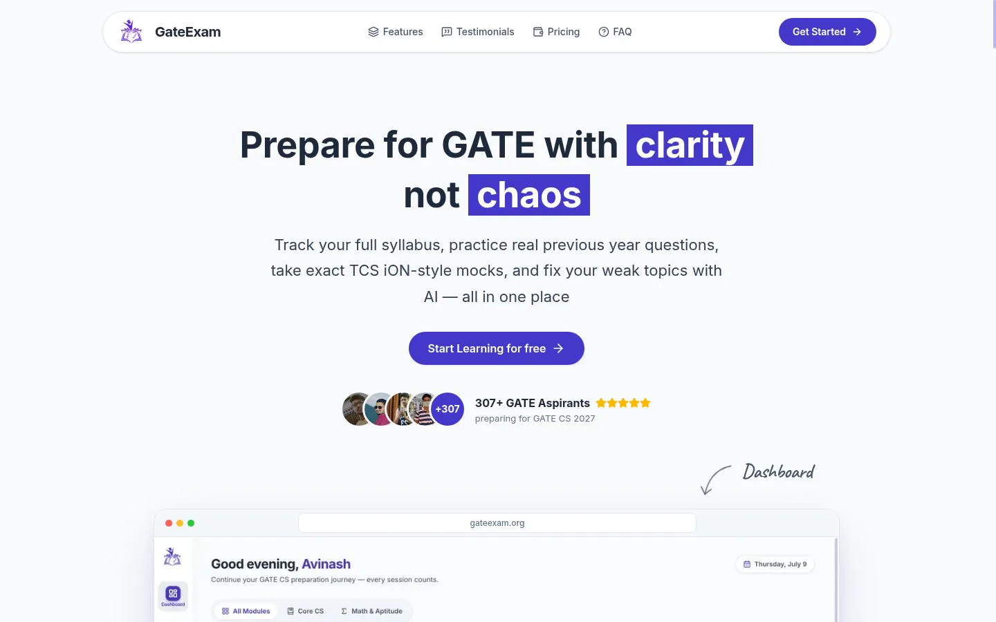 GateExam screenshot