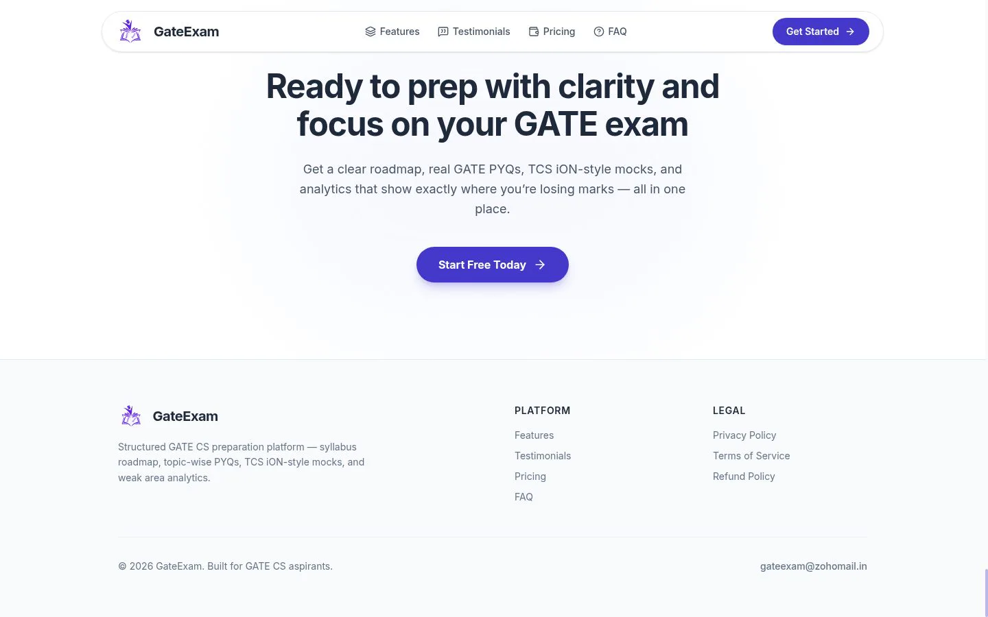 GateExam screenshot