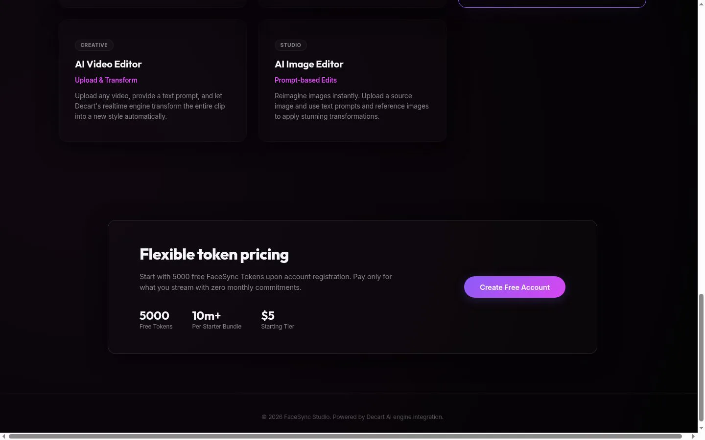 FaceSync Studio screenshot