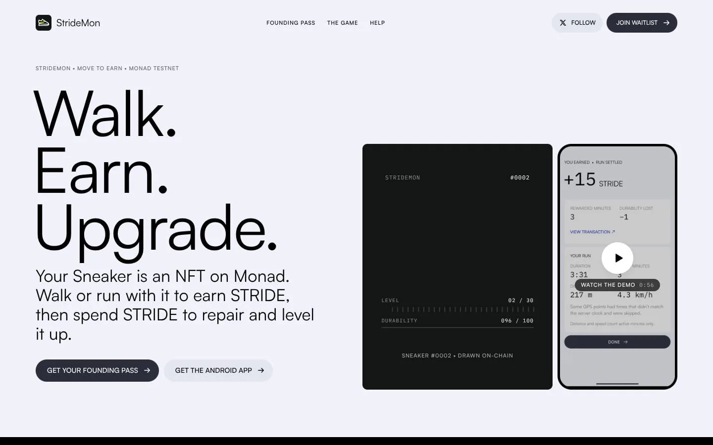 StrideMon screenshot