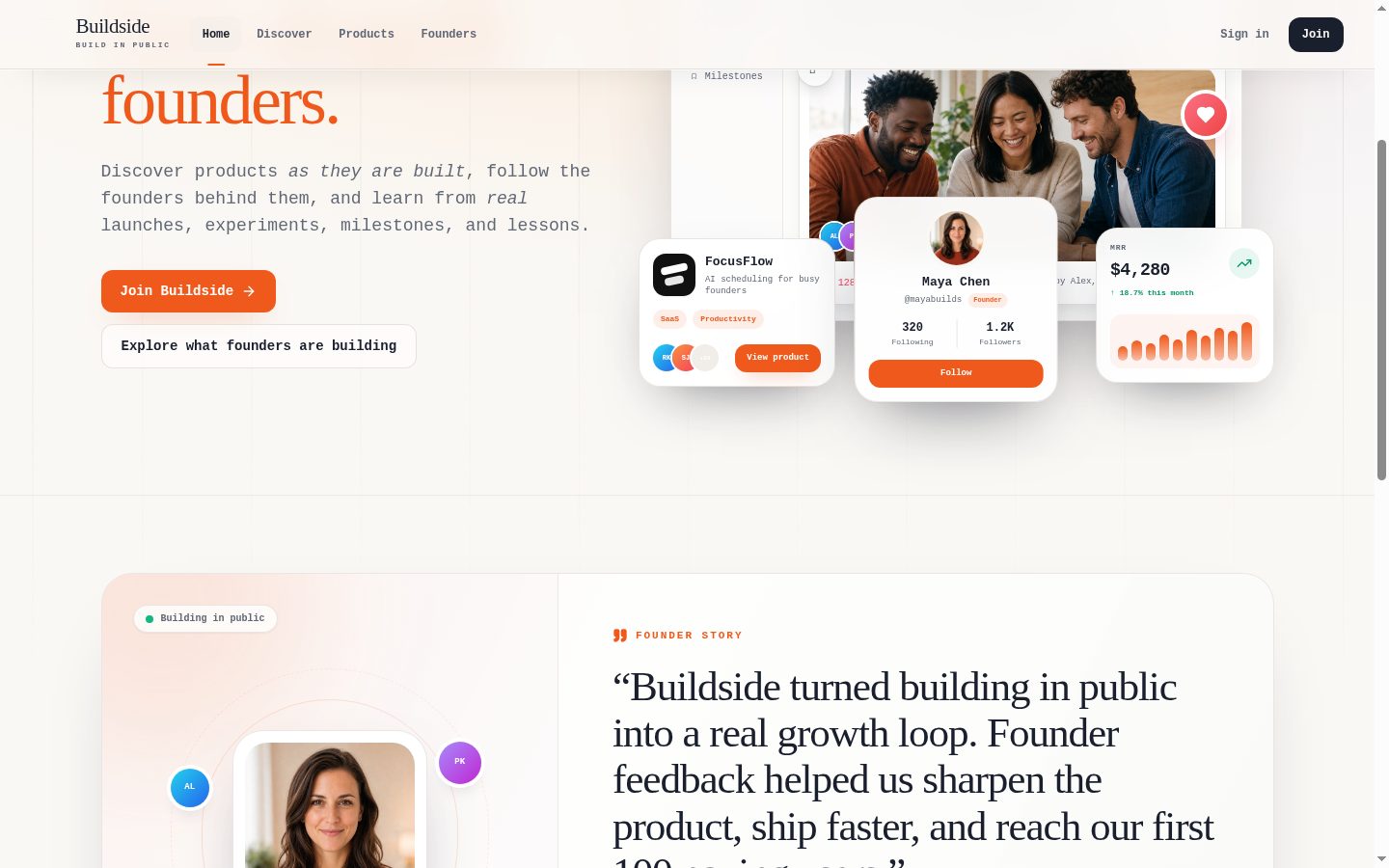 Buildside screenshot