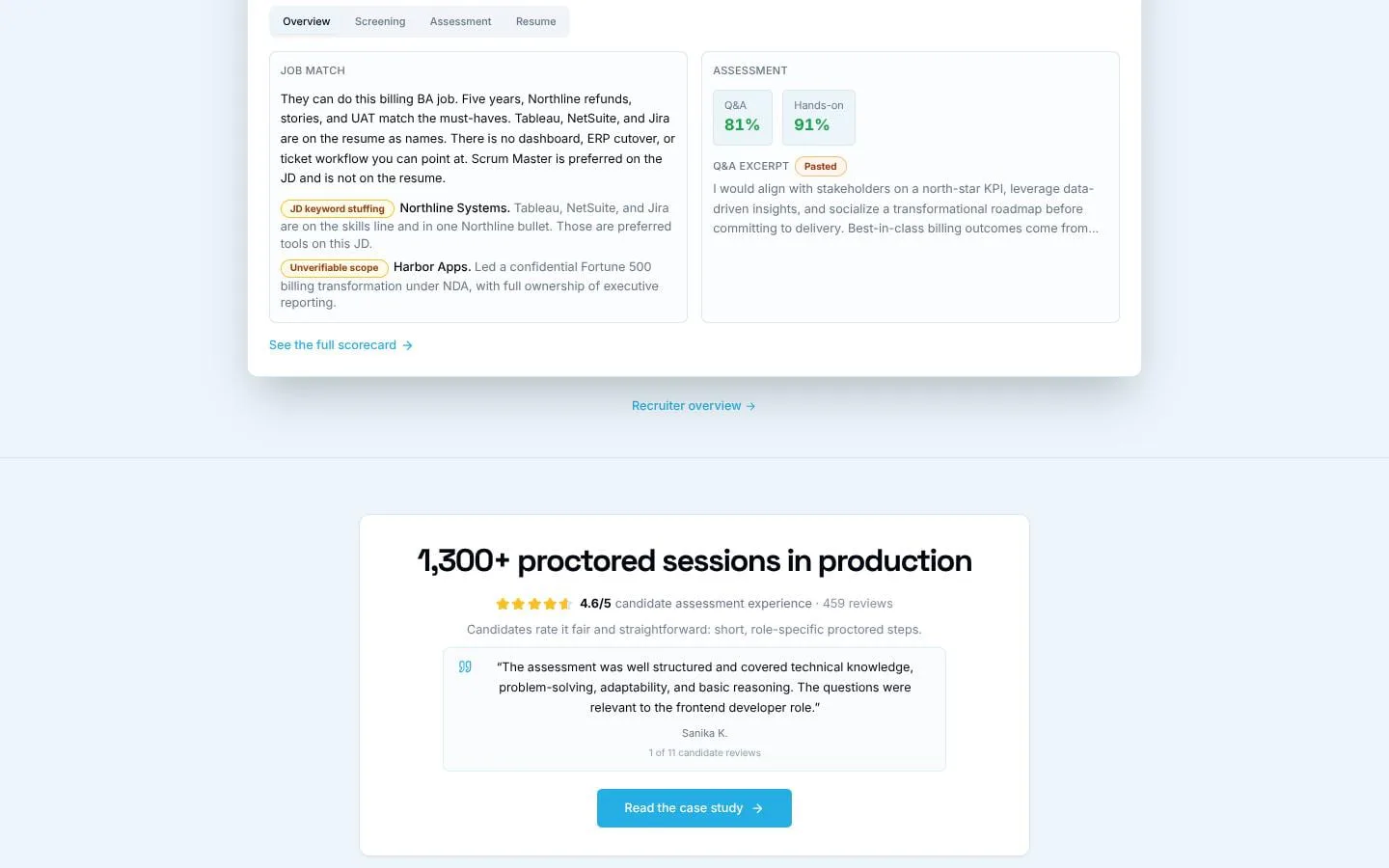 TalentProof screenshot