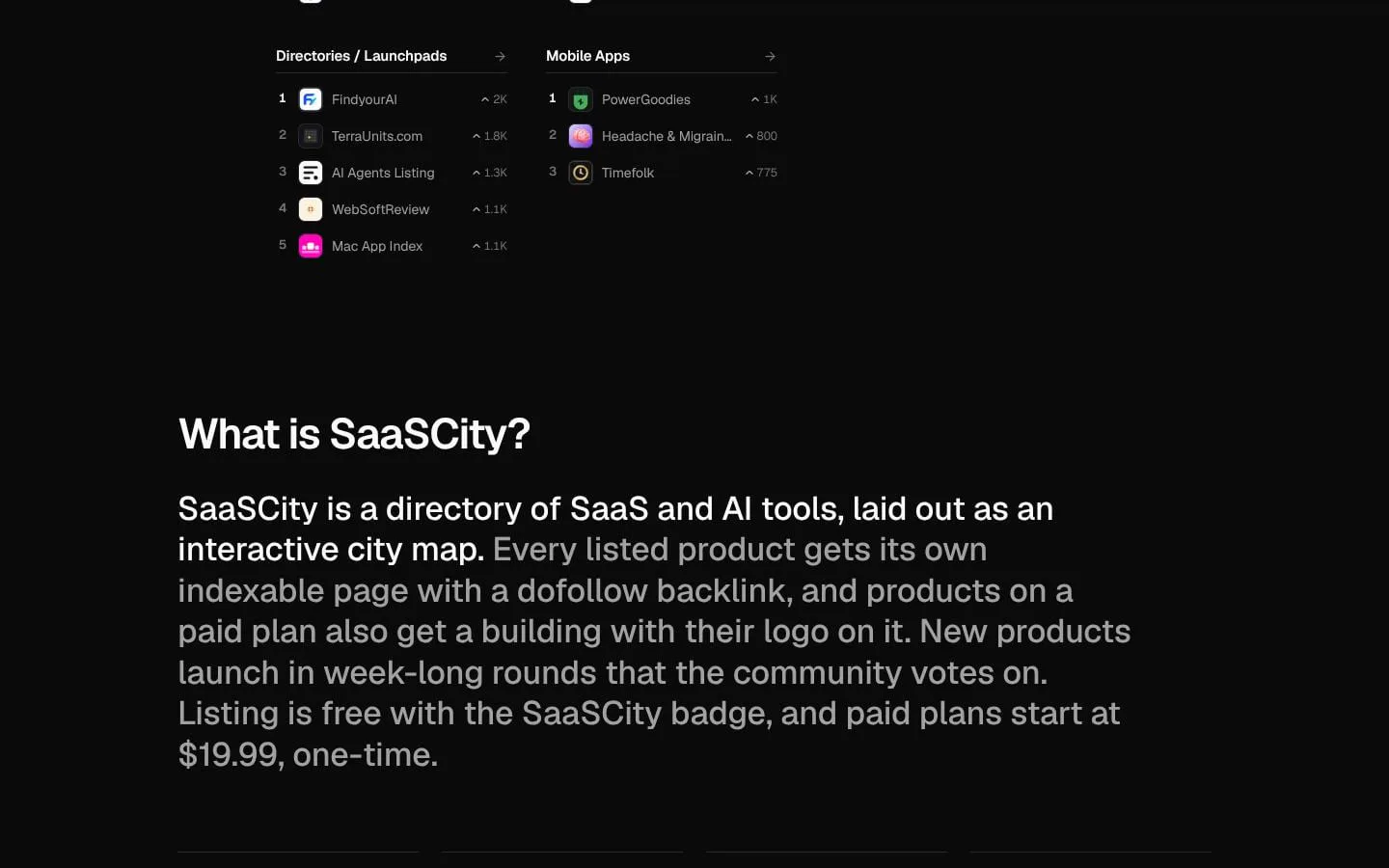 SaaSCity screenshot