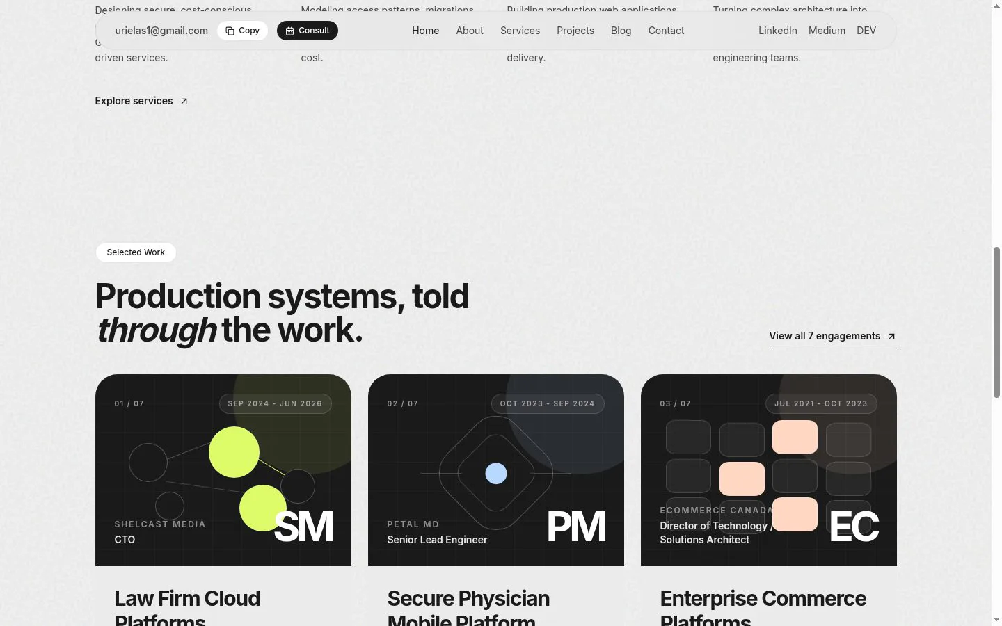 Cloud Portfolio screenshot