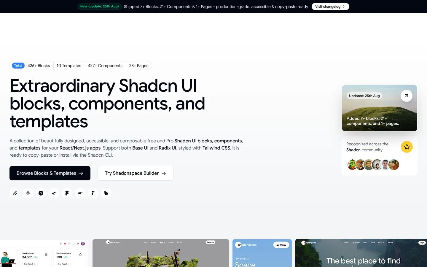 Shadcn Space screenshot
