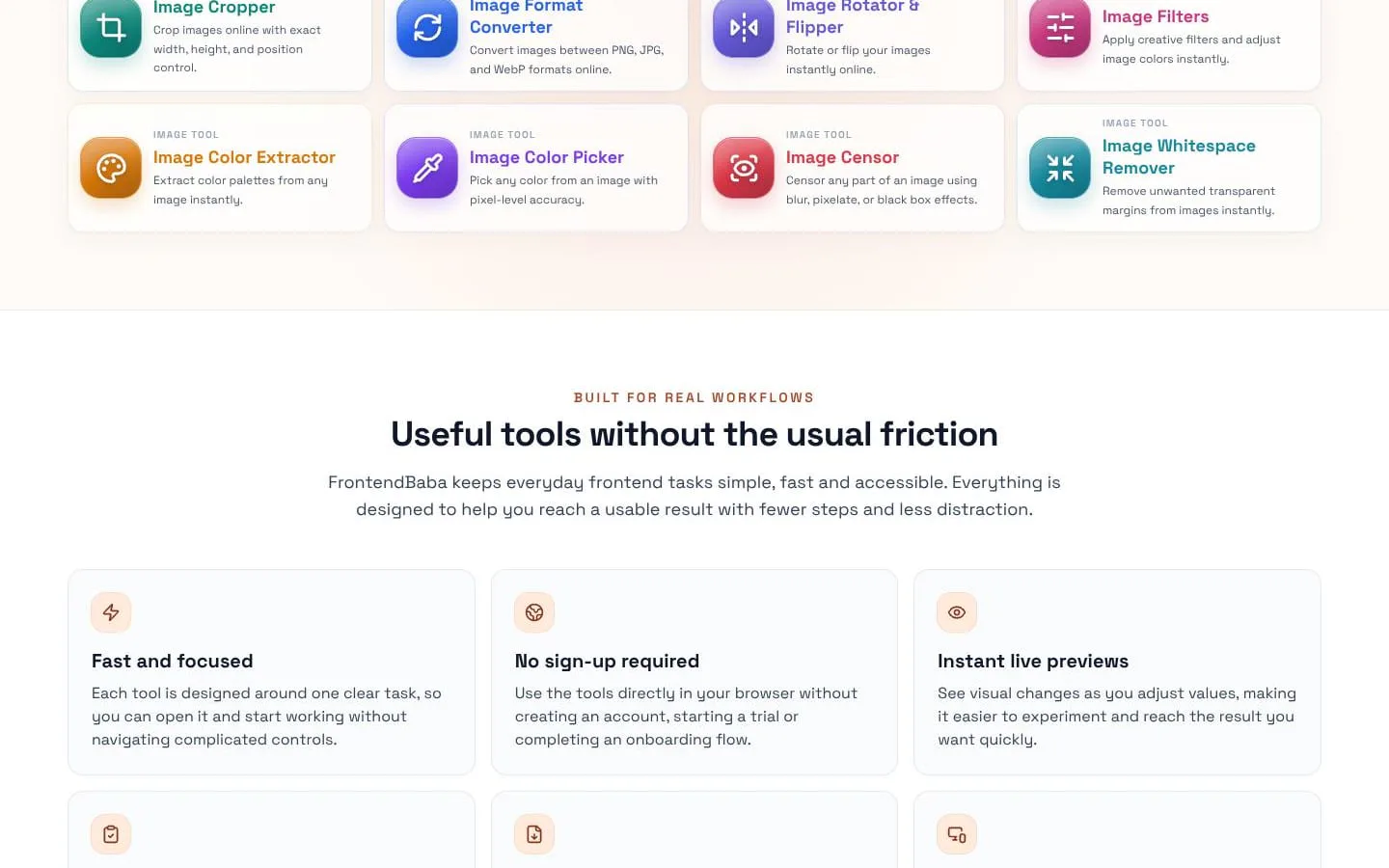 FrontendBaba screenshot