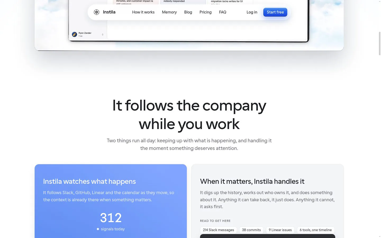 Instila screenshot