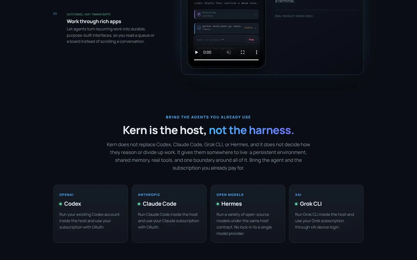 Kern screenshot