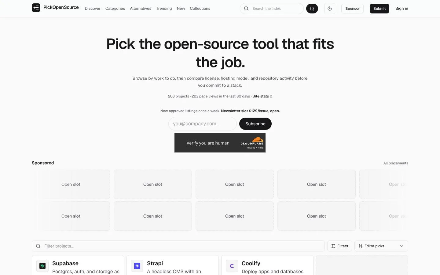 PickOpenSource screenshot