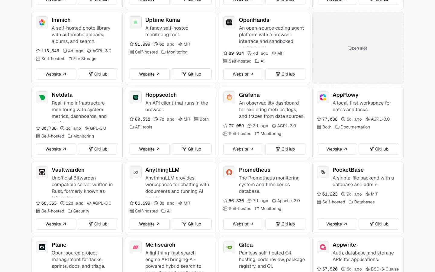 PickOpenSource screenshot