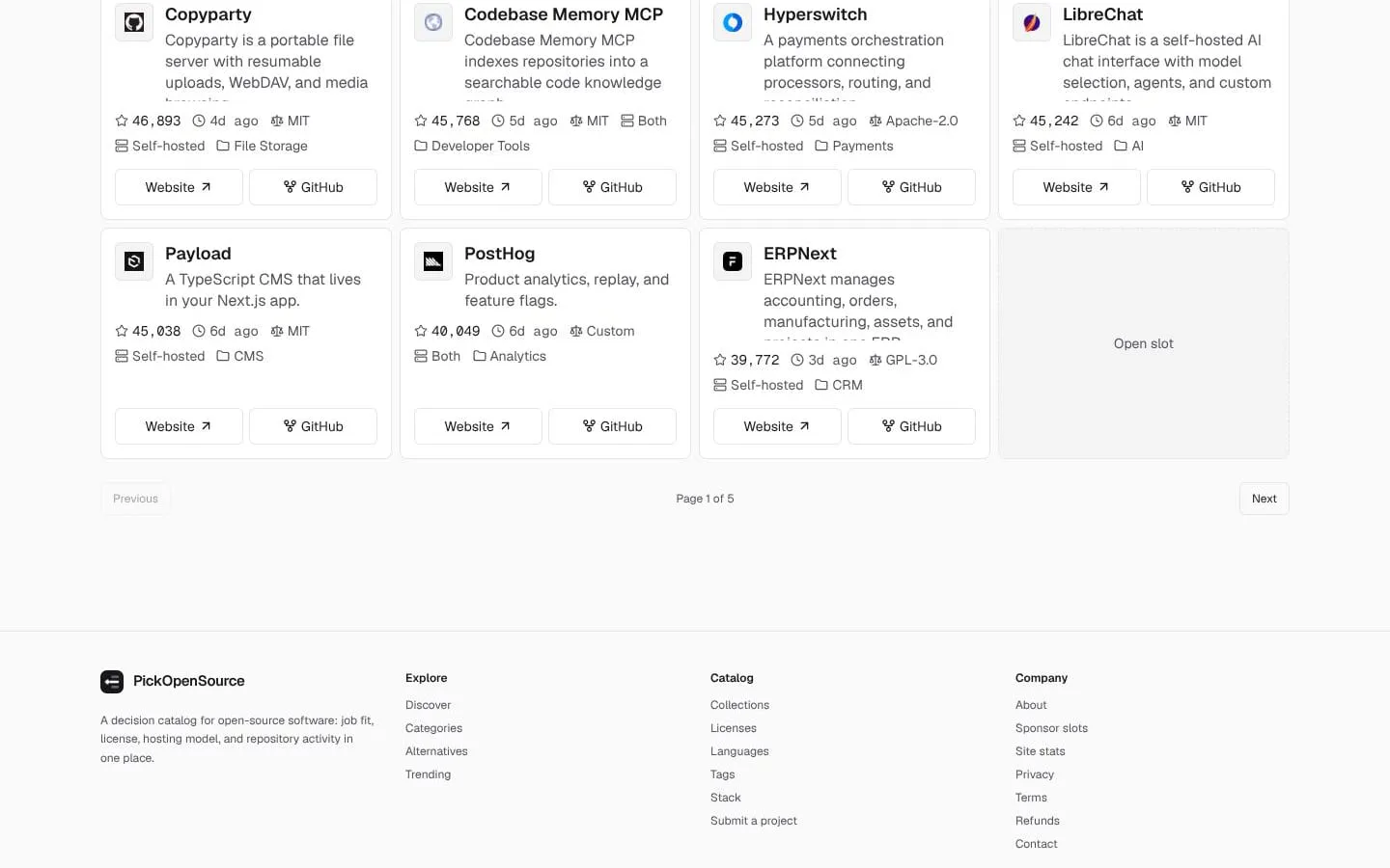PickOpenSource screenshot