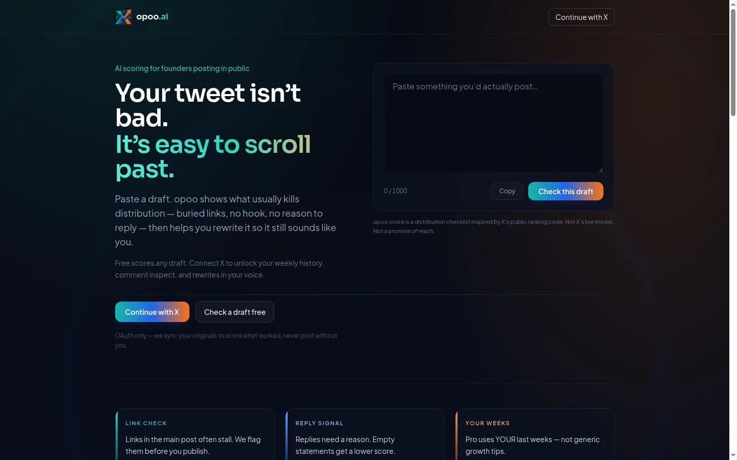 x.opoo.ai screenshot