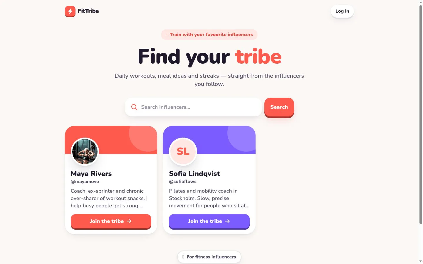 FitTribe screenshot