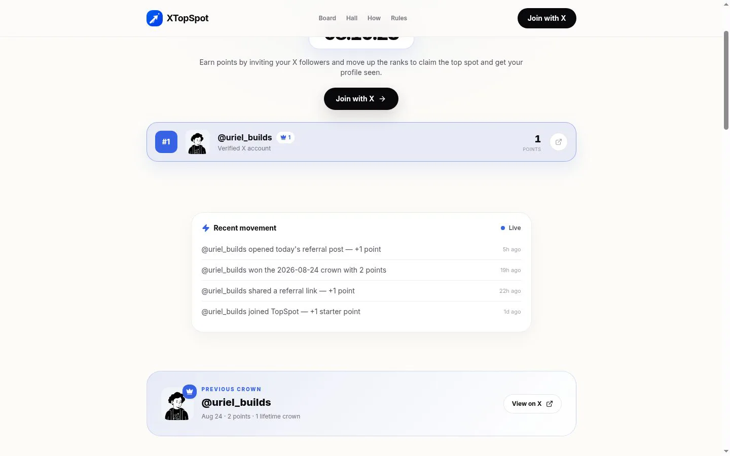 XTopSpot screenshot