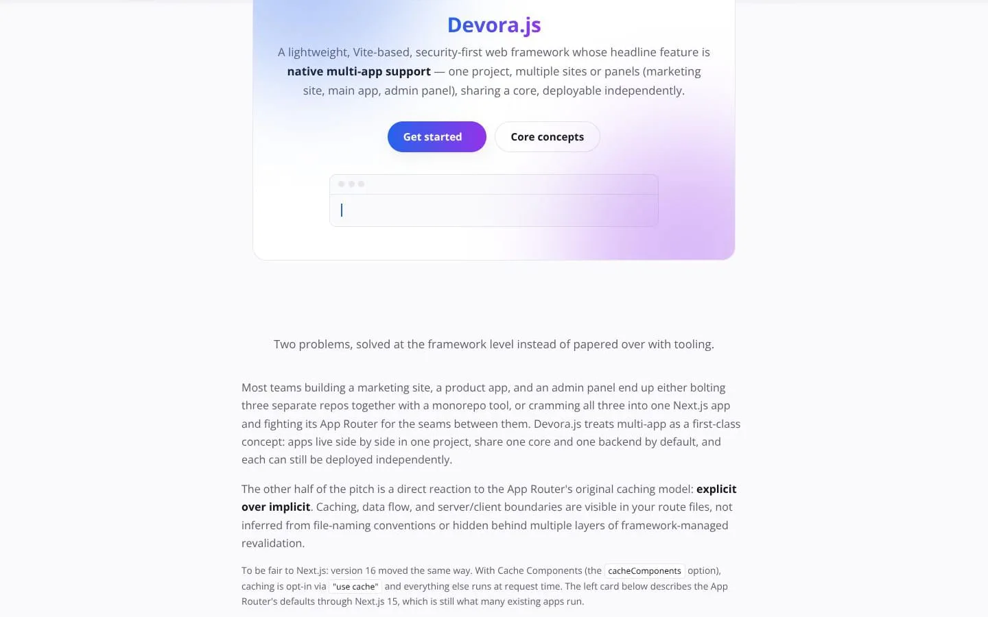 Devora.js screenshot
