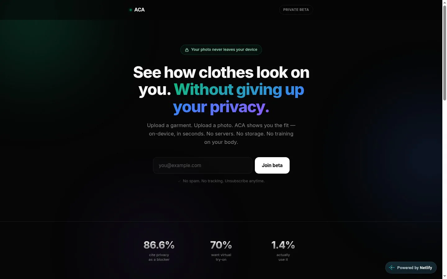 ACA screenshot