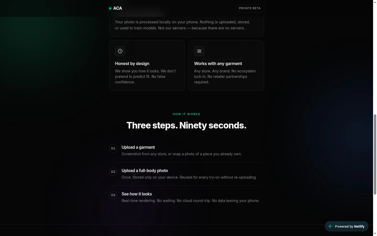 ACA screenshot
