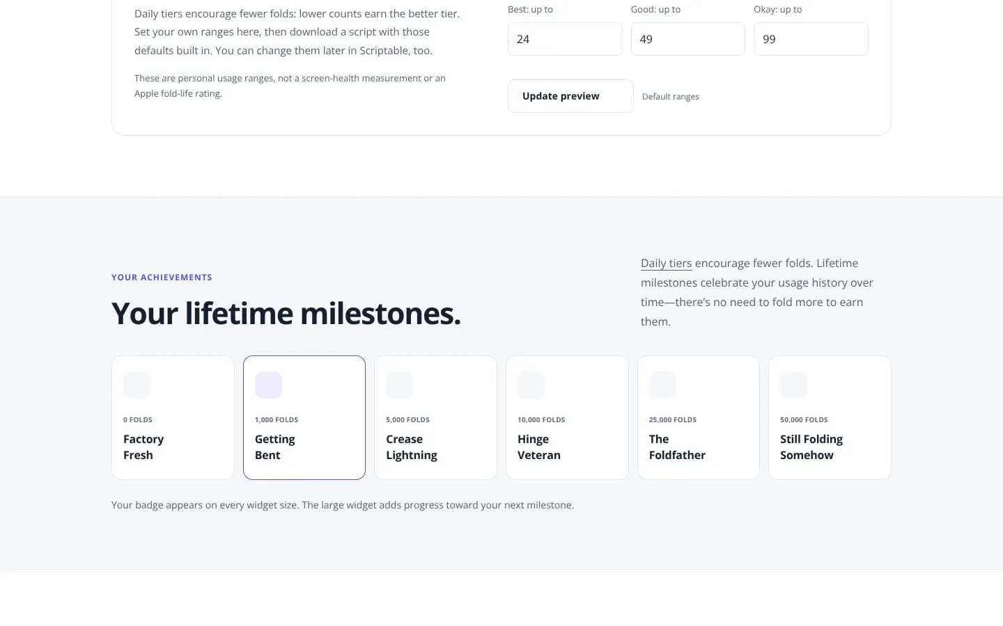 Hinge Habits screenshot