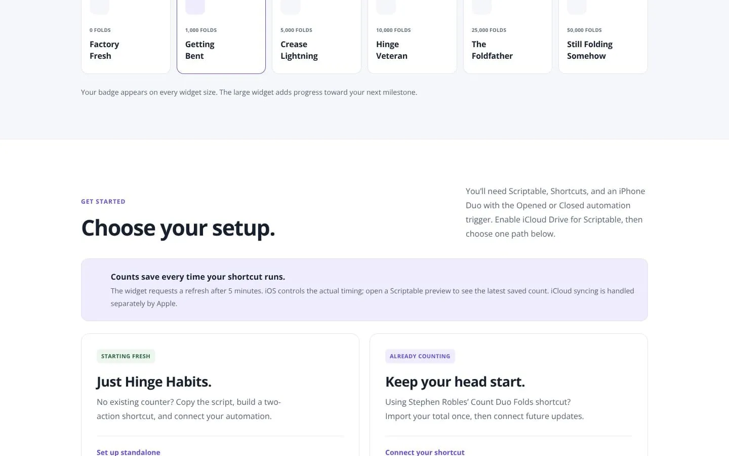 Hinge Habits screenshot