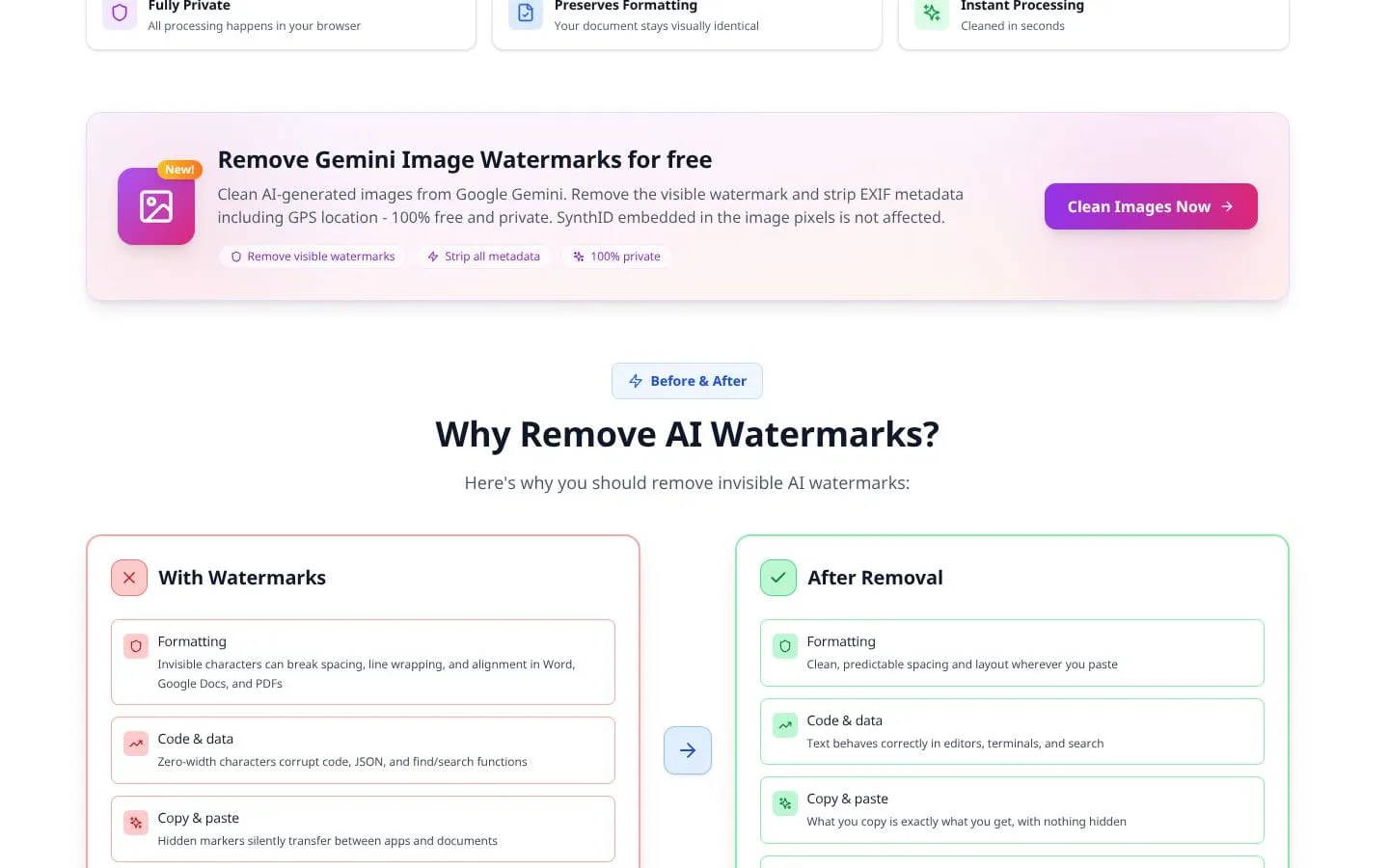 GPT Watermark Remover screenshot