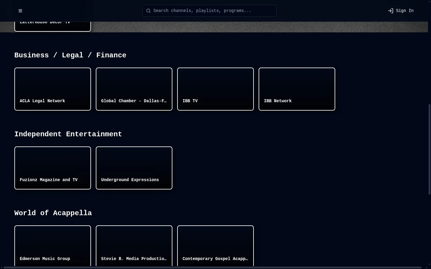 Shelcaster TV screenshot