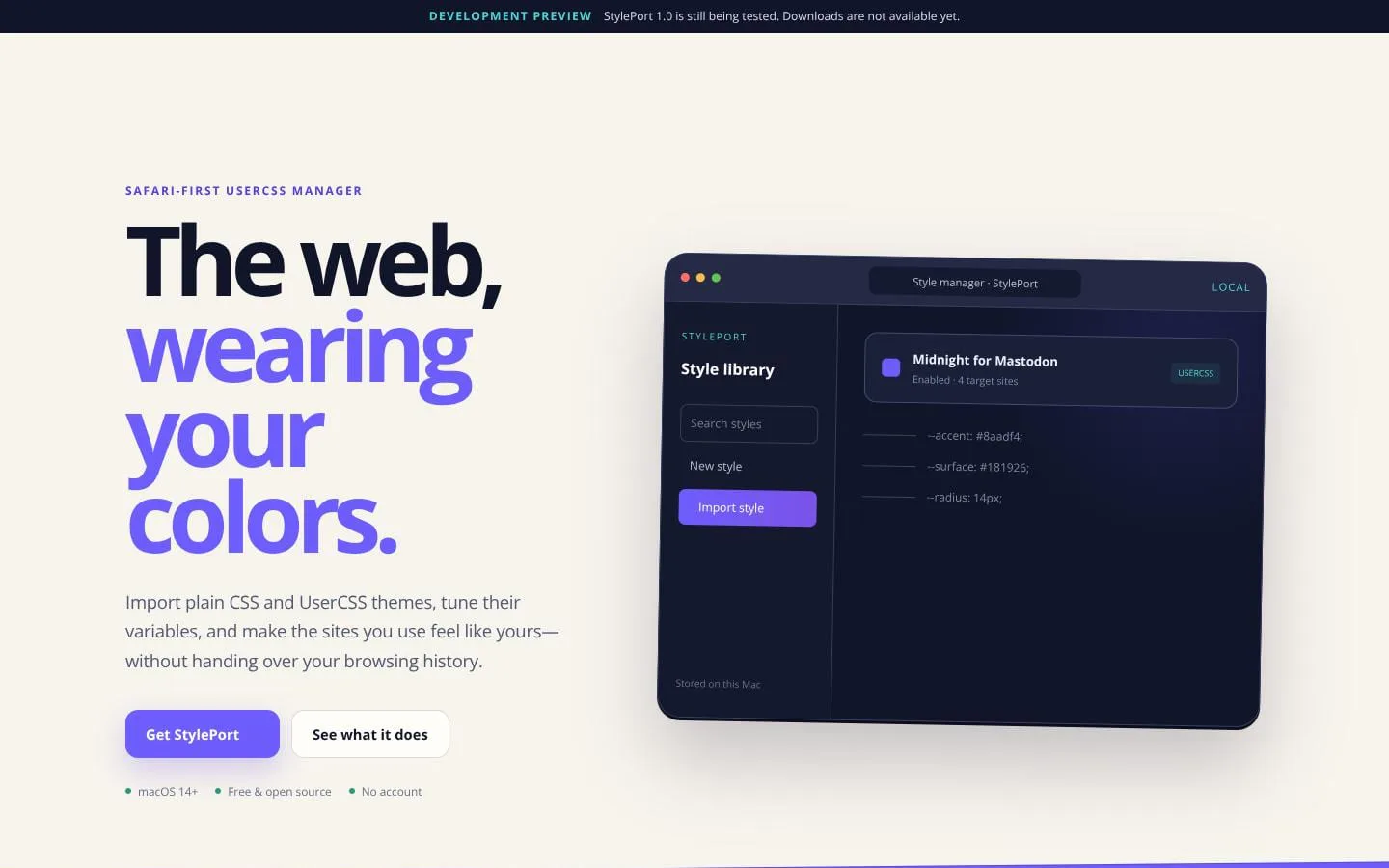 StylePort screenshot