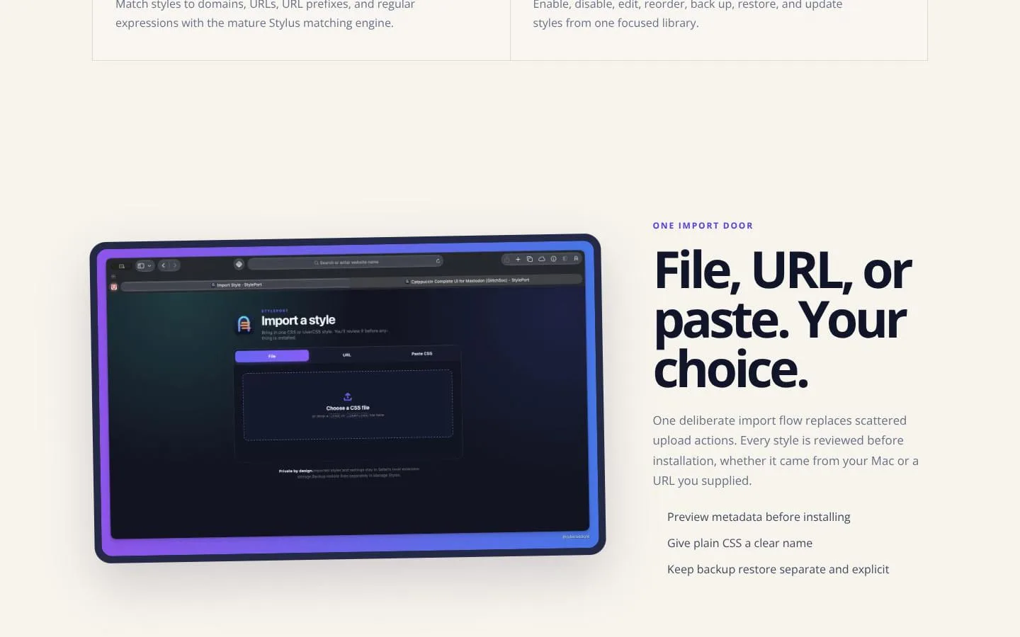 StylePort screenshot