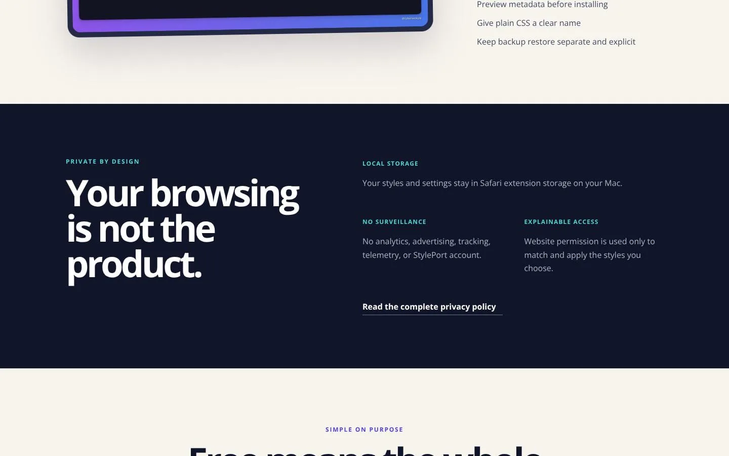 StylePort screenshot