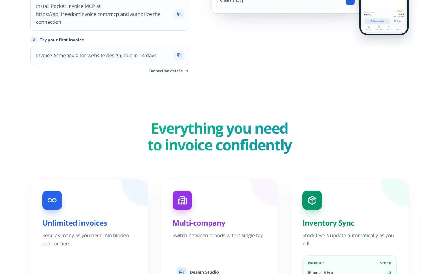 Pocket Invoice screenshot