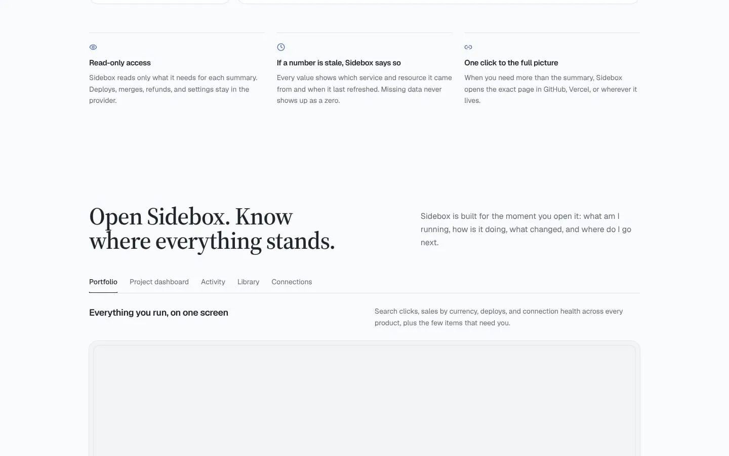 Sidebox screenshot