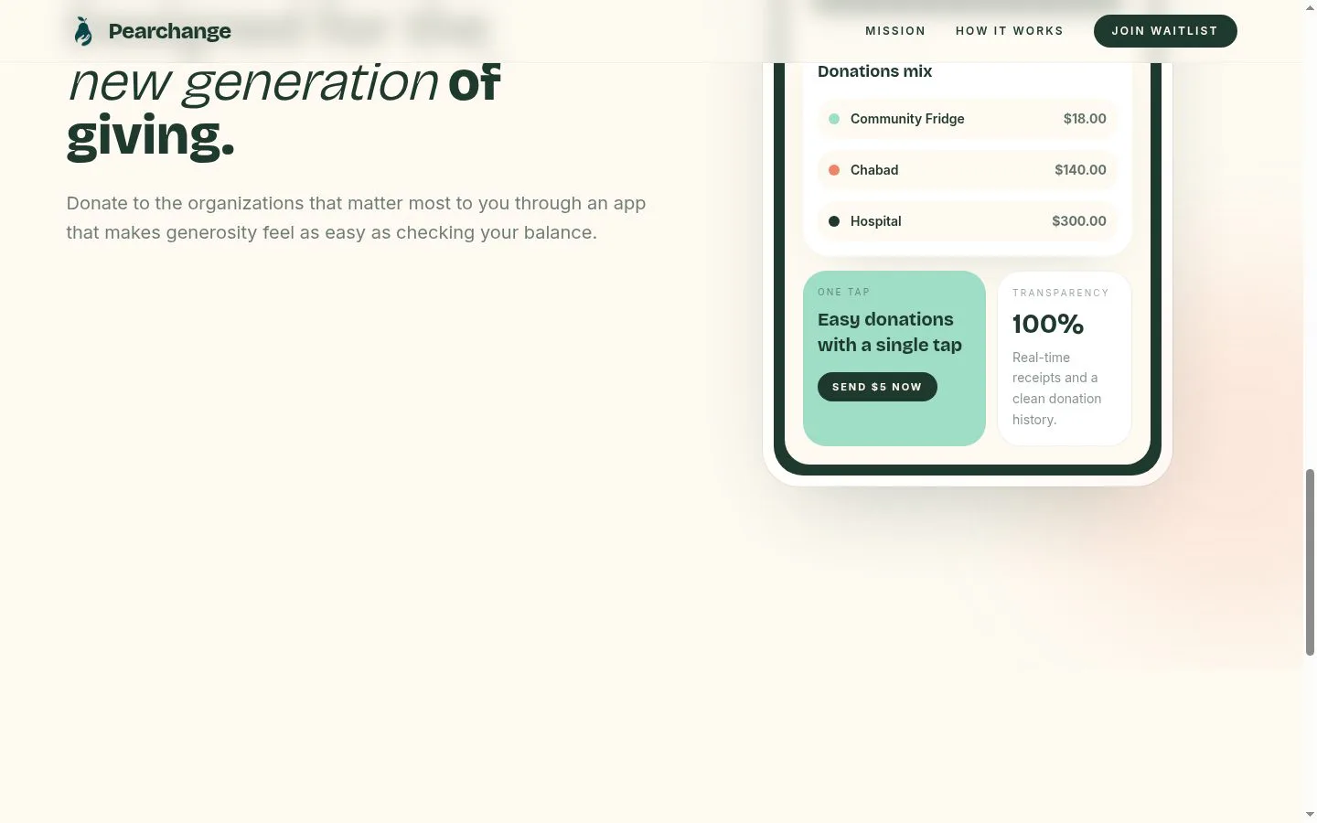 Pearchange screenshot
