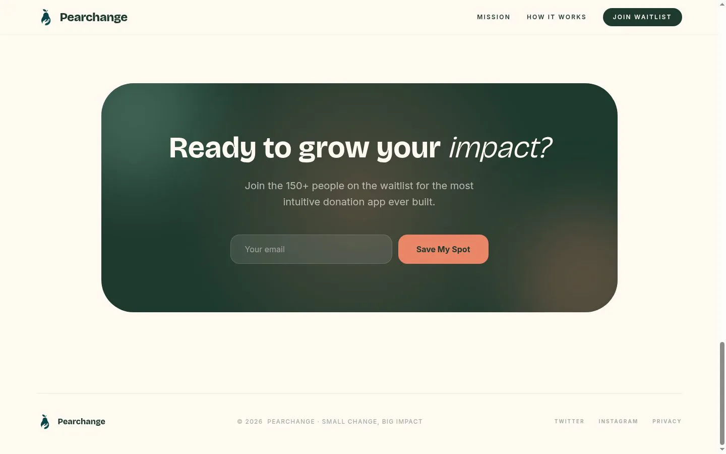 Pearchange screenshot