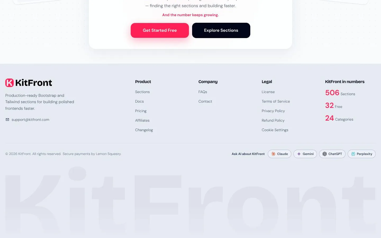 KitFront screenshot
