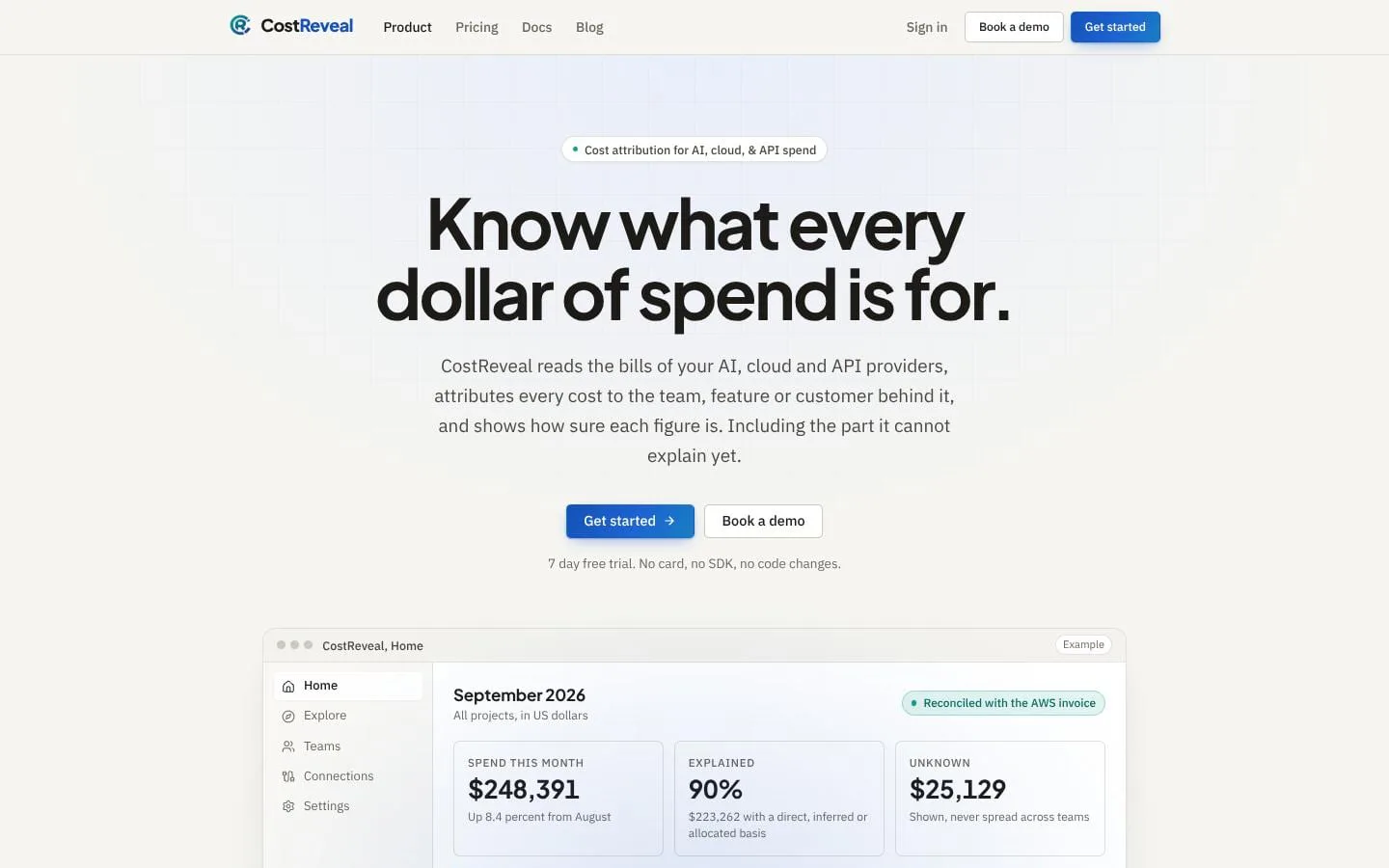 CostReveal screenshot