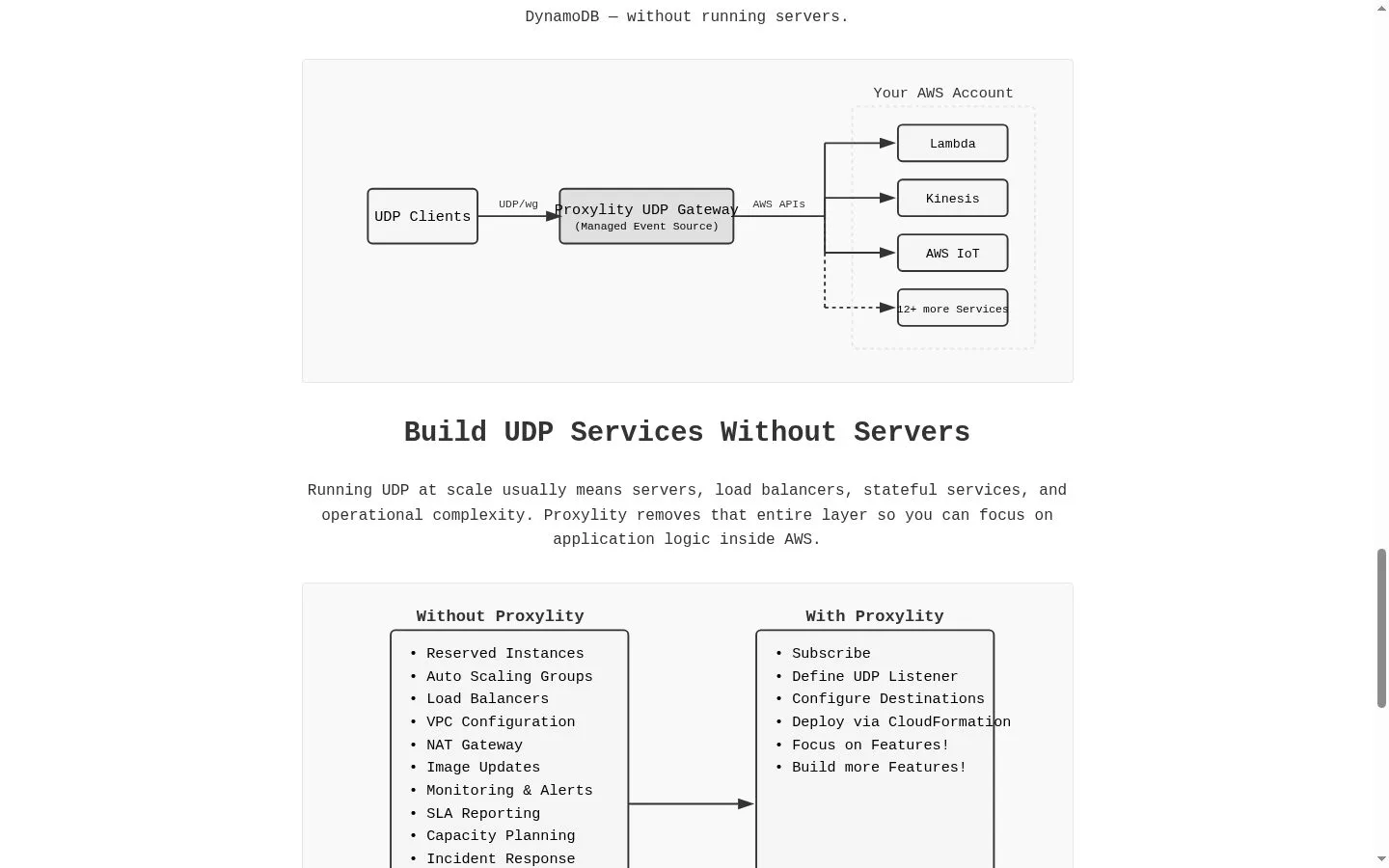 Proxylity UDP Gateway screenshot