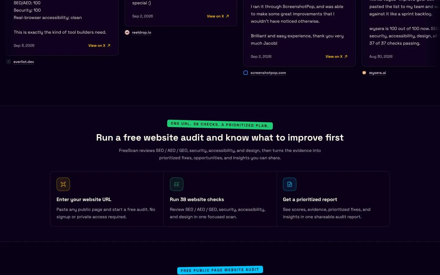 FreeScan screenshot