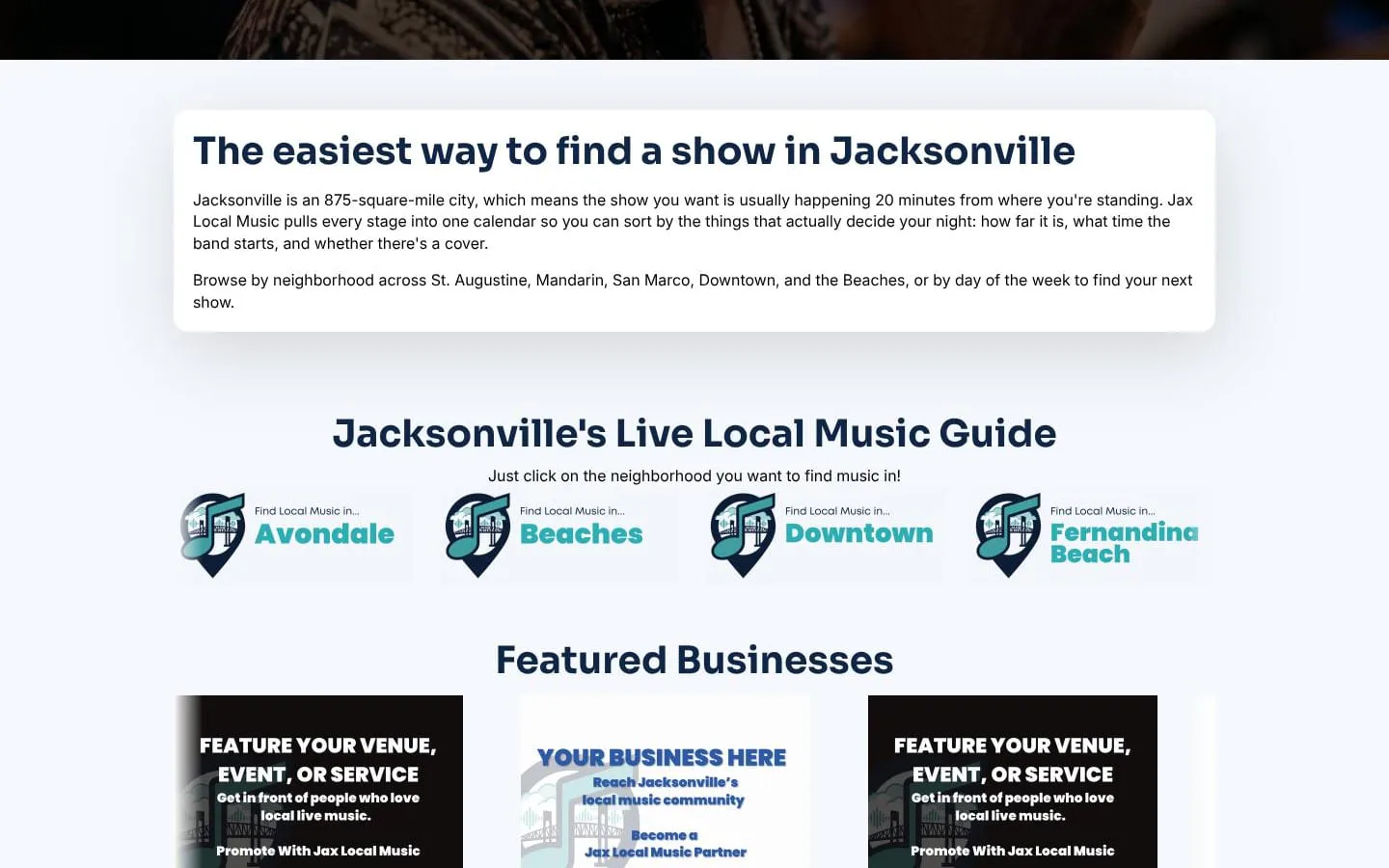 Jax Local Music screenshot