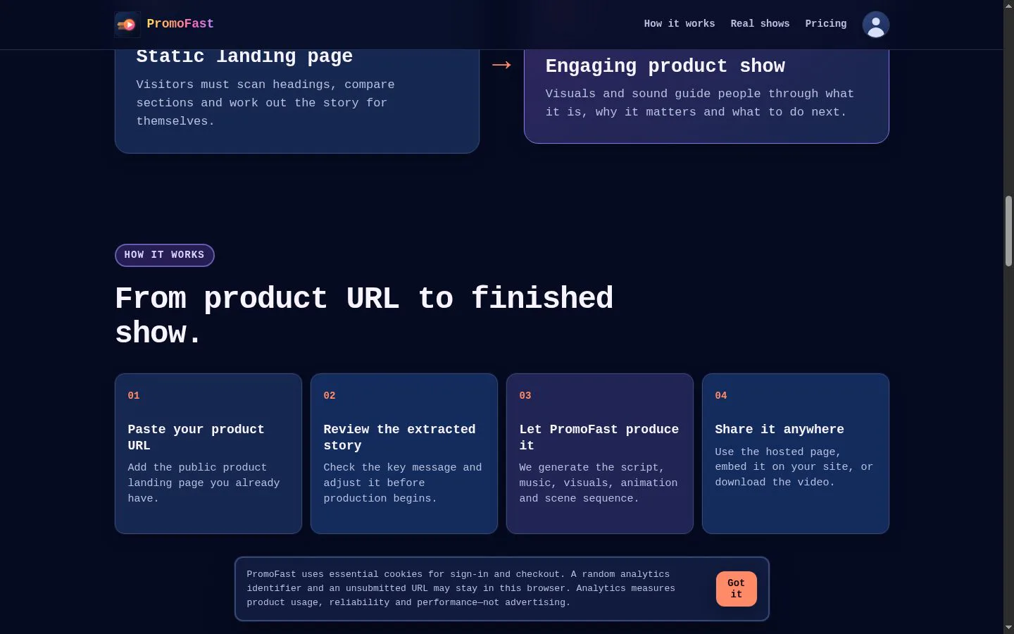 PromoFast screenshot