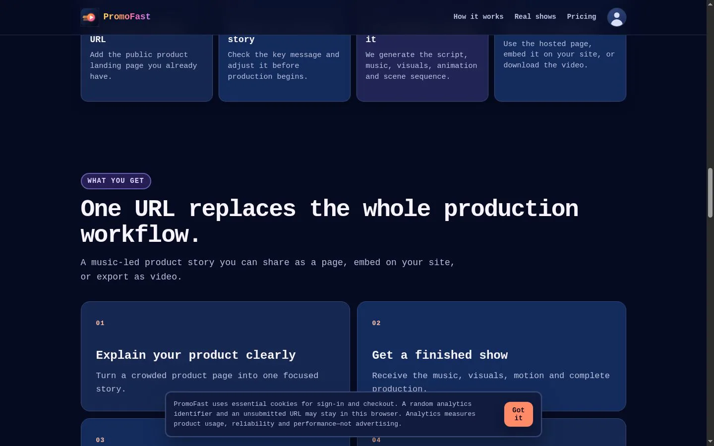 PromoFast screenshot