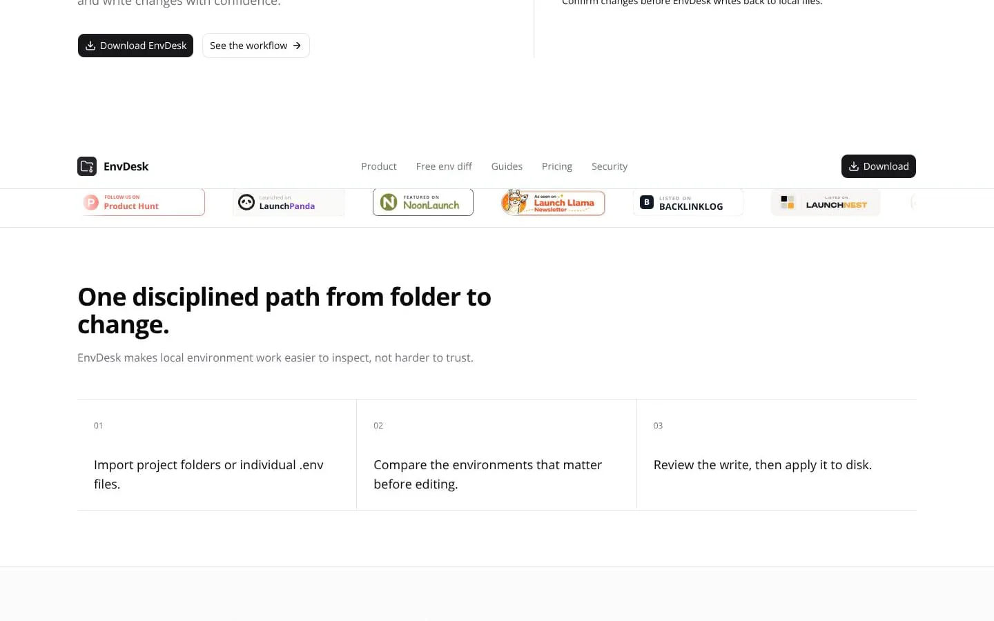 EnvDesk screenshot