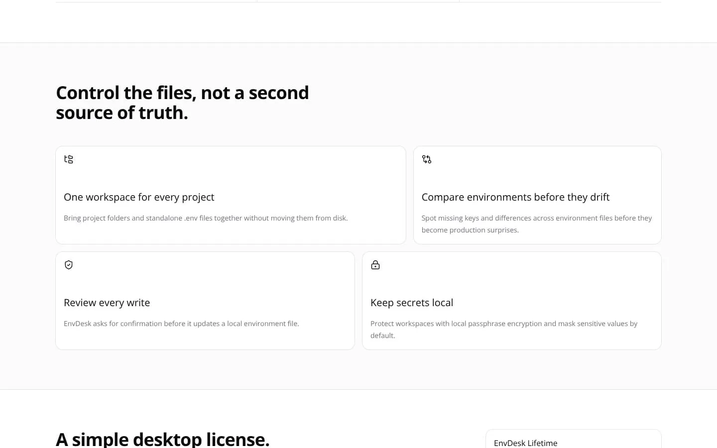 EnvDesk screenshot