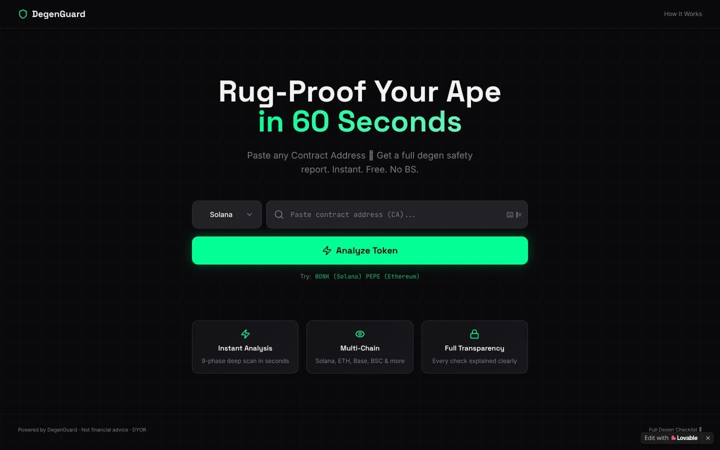 DegenGuard screenshot