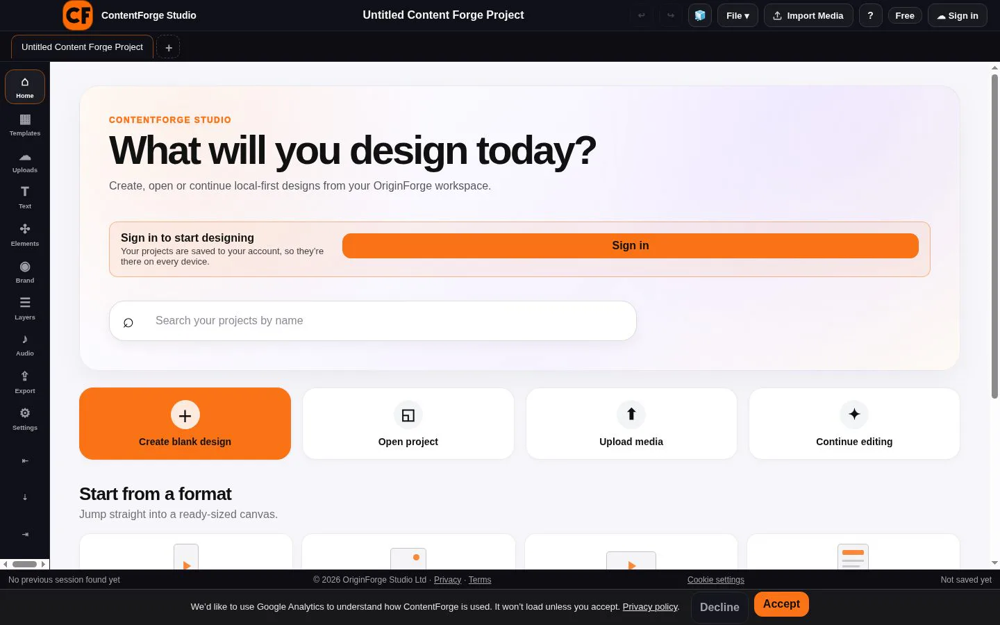 ContentForge Studio screenshot