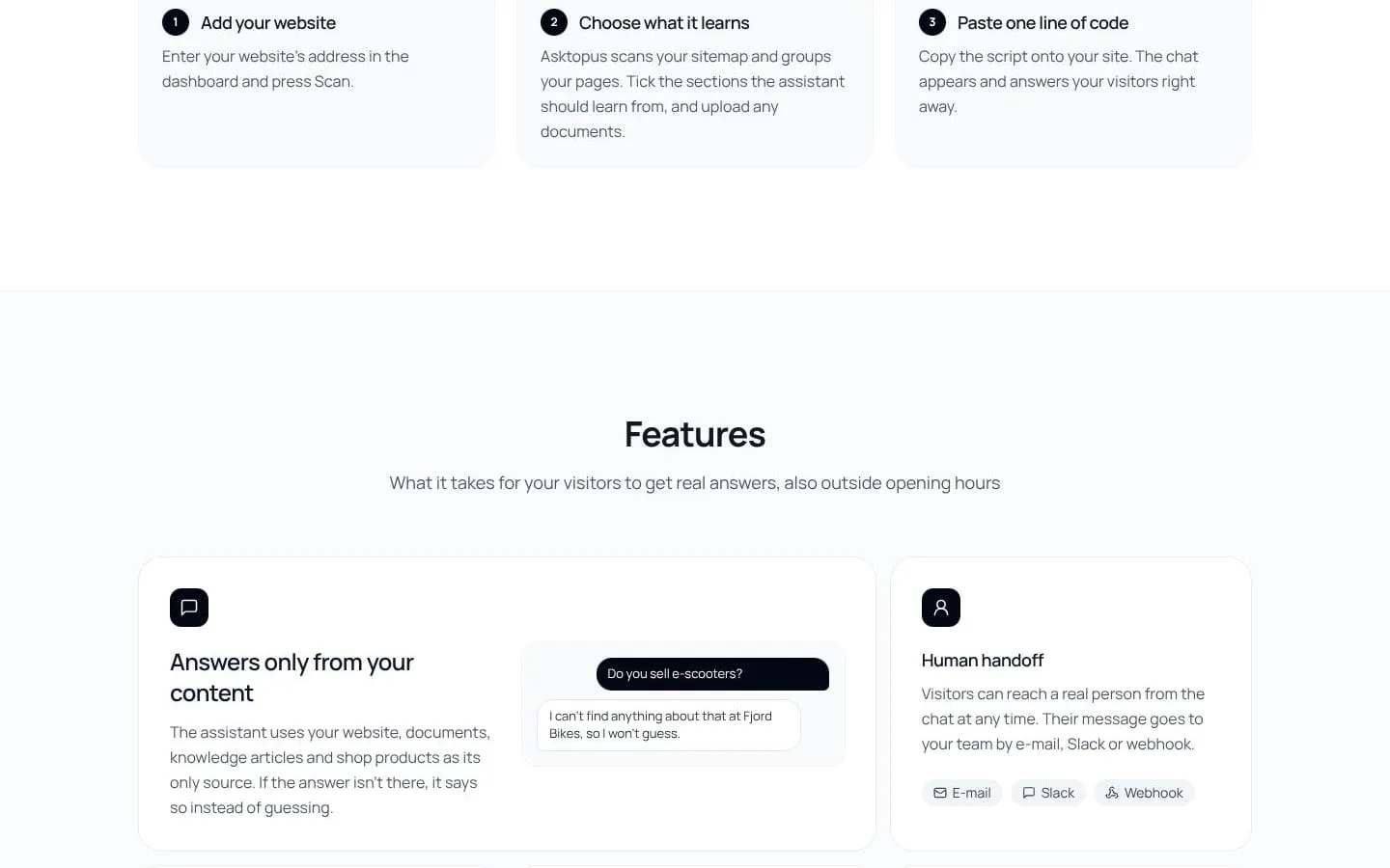 Asktopus screenshot