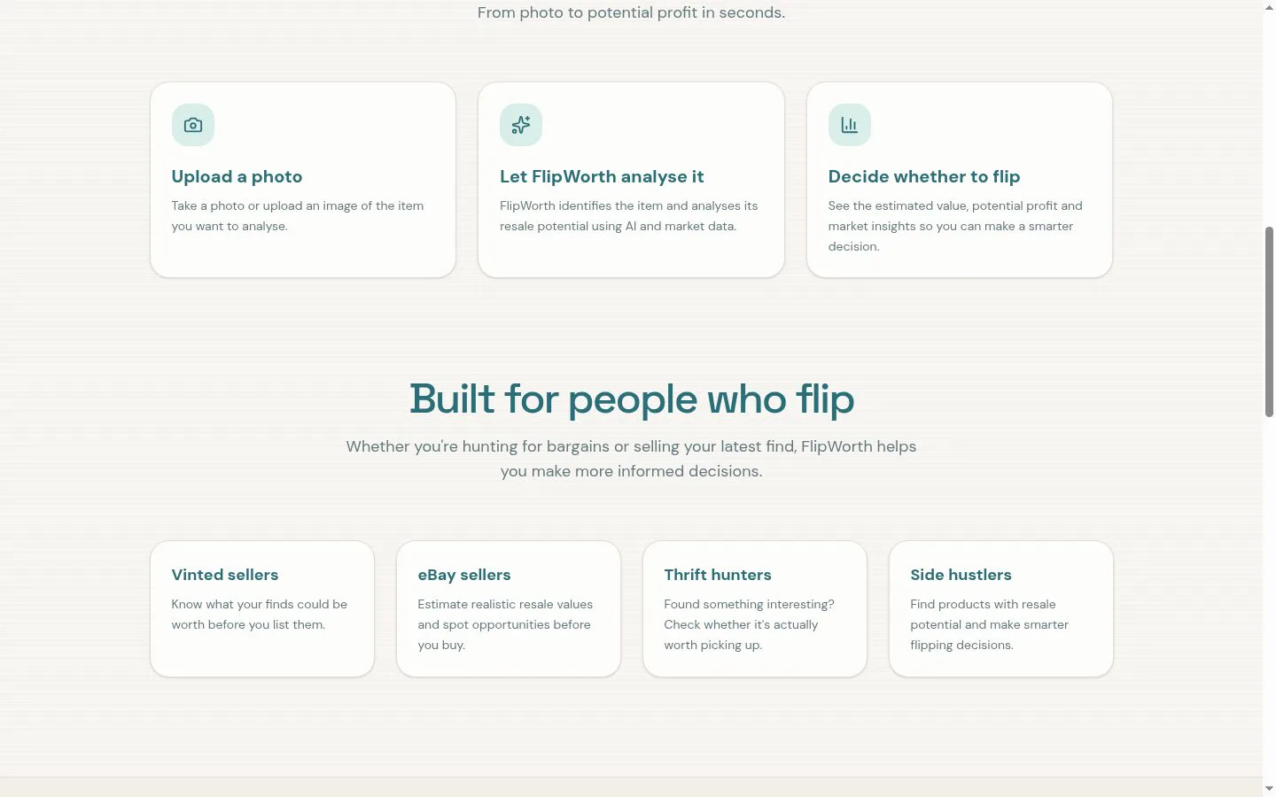 FlipWorth screenshot
