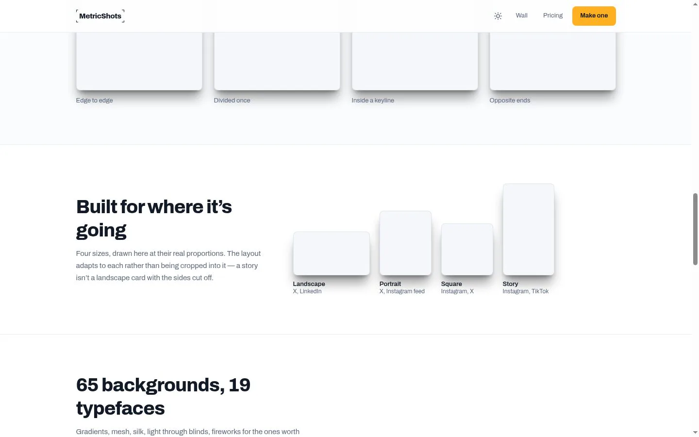 MetricShots screenshot