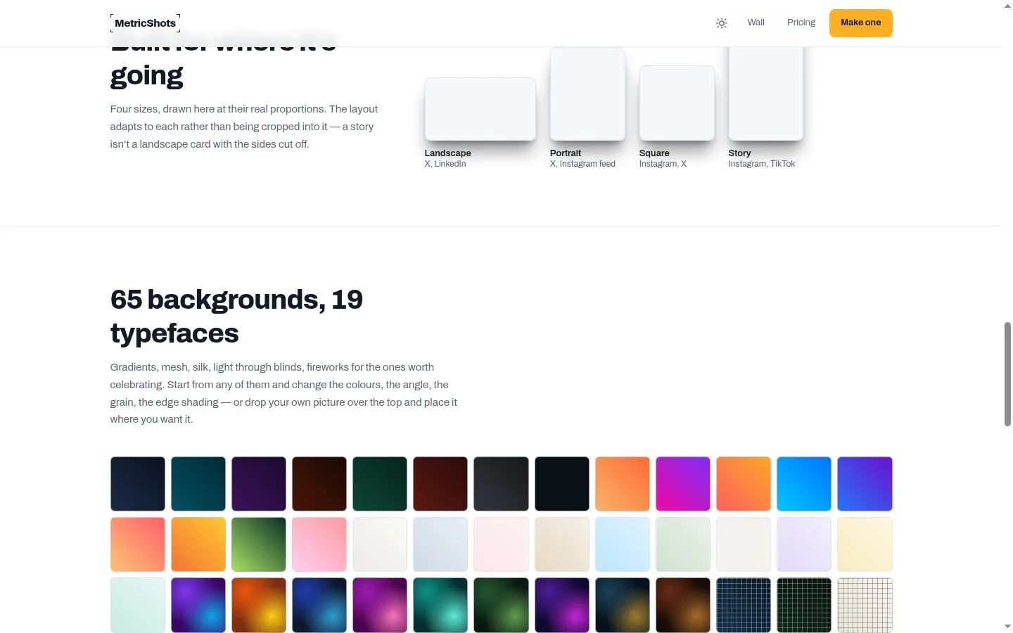 MetricShots screenshot