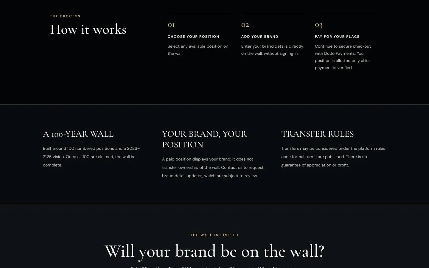 Permanent Brand Wall screenshot