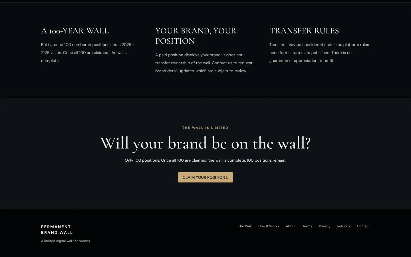 Permanent Brand Wall screenshot