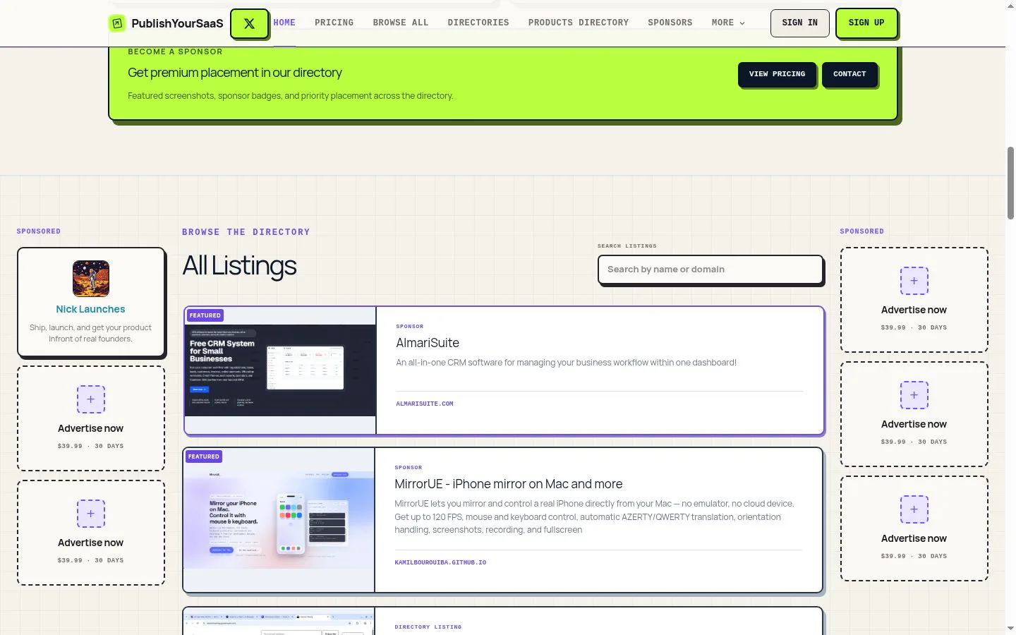 PublishYourSaaS screenshot